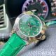 Rolex Daytona 42mm Watch SS Green Dial Green Leather Strap (7)_th.jpg